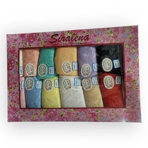 SET OF 12 Siralena Dream Girl Womens 100% COTTON Brief Underwears Assorted Color